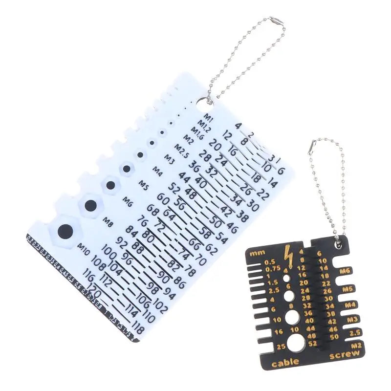 M1–M10 Metric Thread Gauge – Screw & Nut Size Checker Thread Gauge Tool SWANS