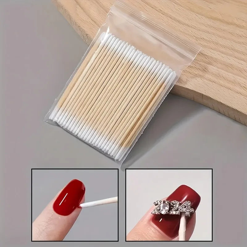 SWANS Wooden Cotton Swabs – Nail Art Correction Sticks Nail Art Correction Sticks SWANS