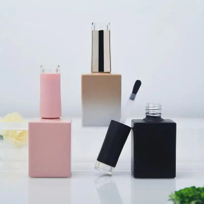 Empty Glass Nail Polish Bottles with Brush 10ml 15ml Nail Polish Bottle SWANS