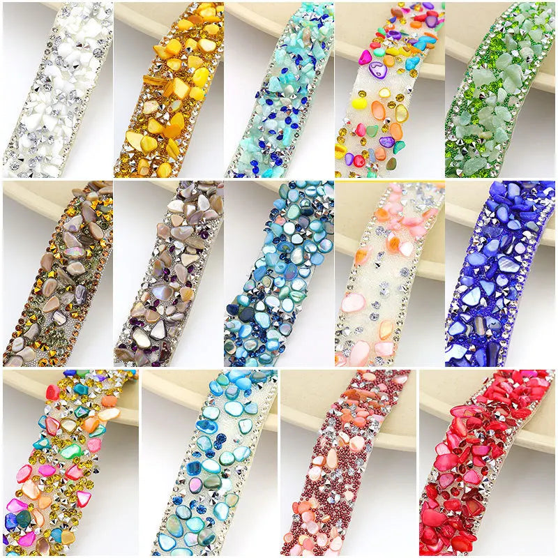 Self-Adhesive Rhinestone Ribbon Tape Glitter Trim Strip 1 Yard Rhinestone Trim Tape SWANS
