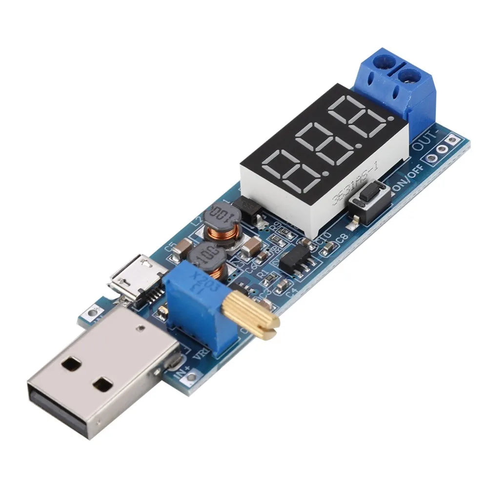 USB Buck-Boost Voltage Regulator Module 1.2V–24V Adjustable Voltage Regulator Module SWANS