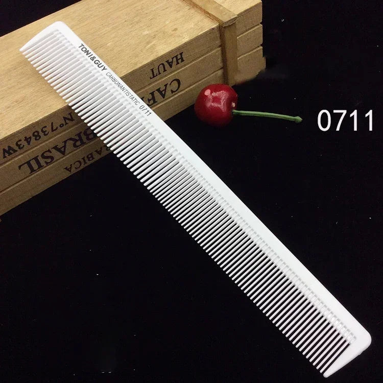 SWANS White Carbon Fiber Barber Comb – Professional Salon Tool Barber Hair Comb SWANS 0711