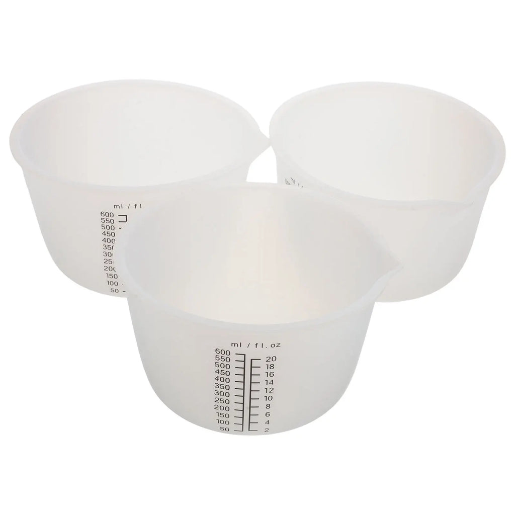 3-Pack Silicone Epoxy Resin Mixing Cups – Reusable Non-Stick Resin Mixing Cups SWANS