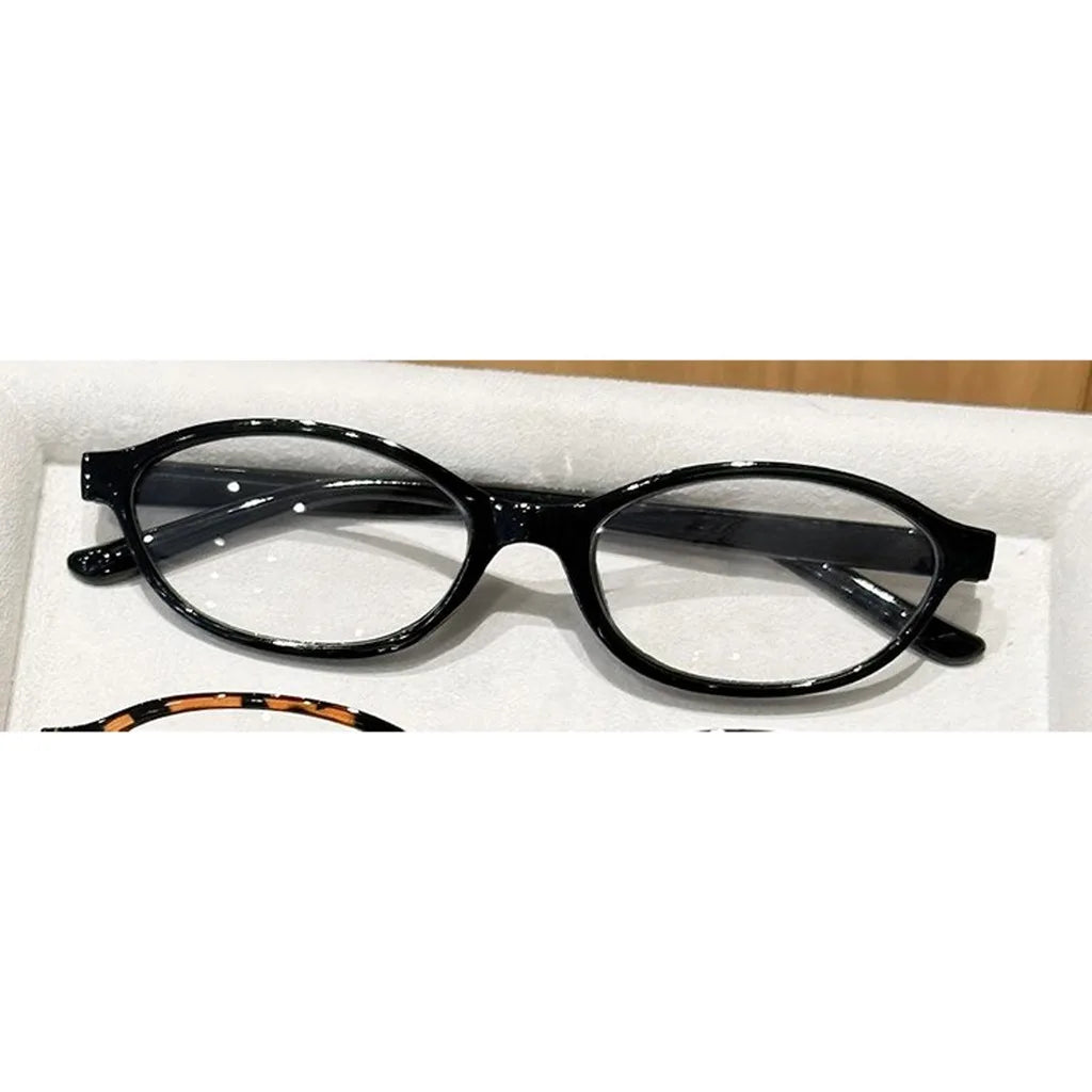 Vintage Small Oval Full Rim Eyeglass Frames – Lightweight Eyeglass Frames SWANS Black