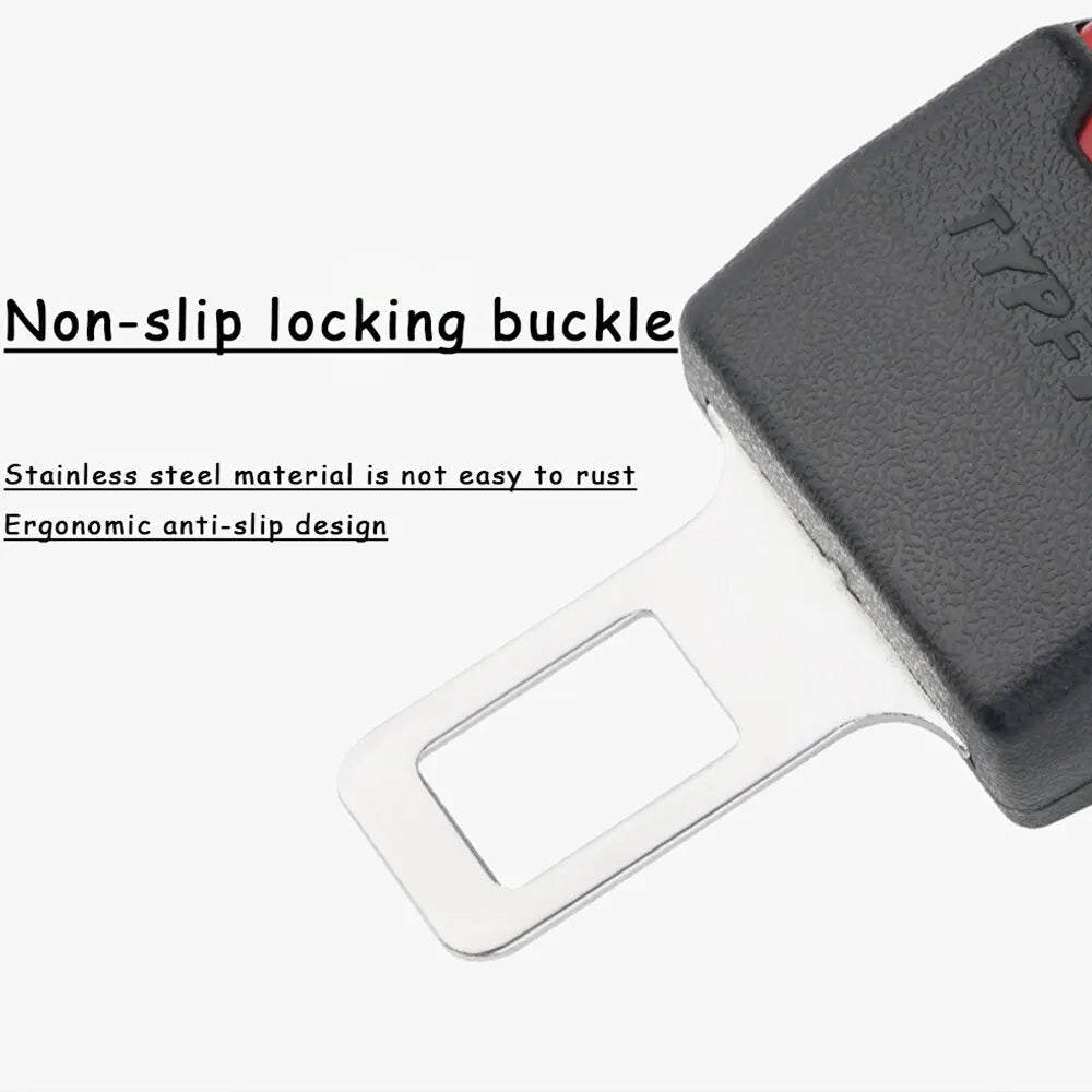 Seat Belt Lock Buckle Holder – Anti-Retraction Socket Extender Seat Belt Accessory SWANS
