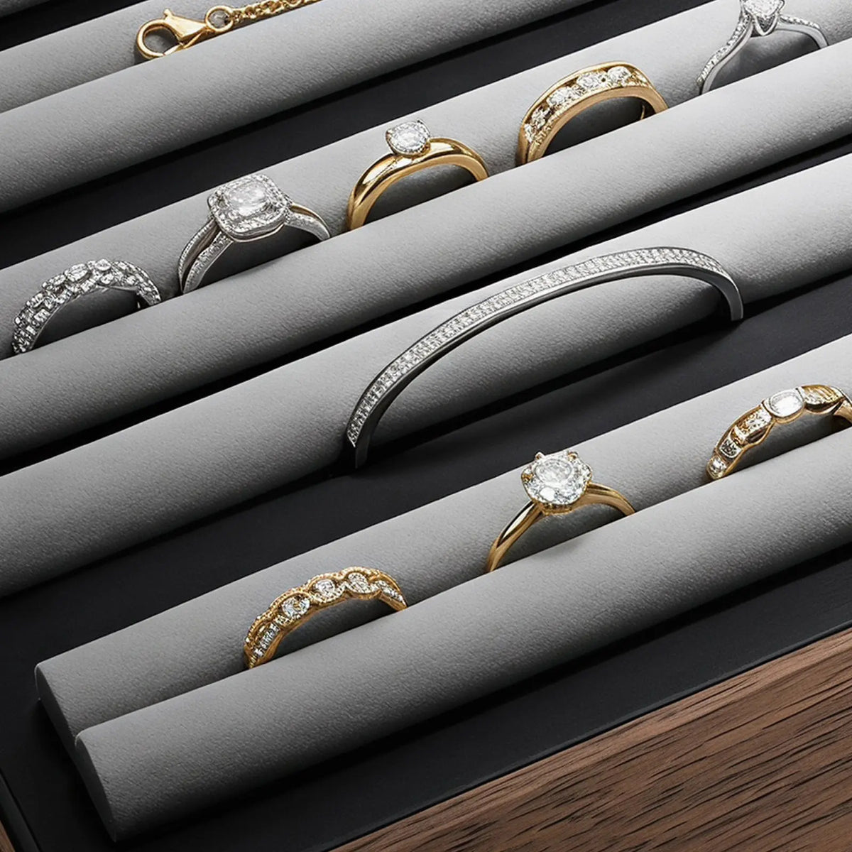 16-Pc Adjustable Cuttable Jewelry Drawer Divider Inserts Jewelry Drawer Dividers SWANS