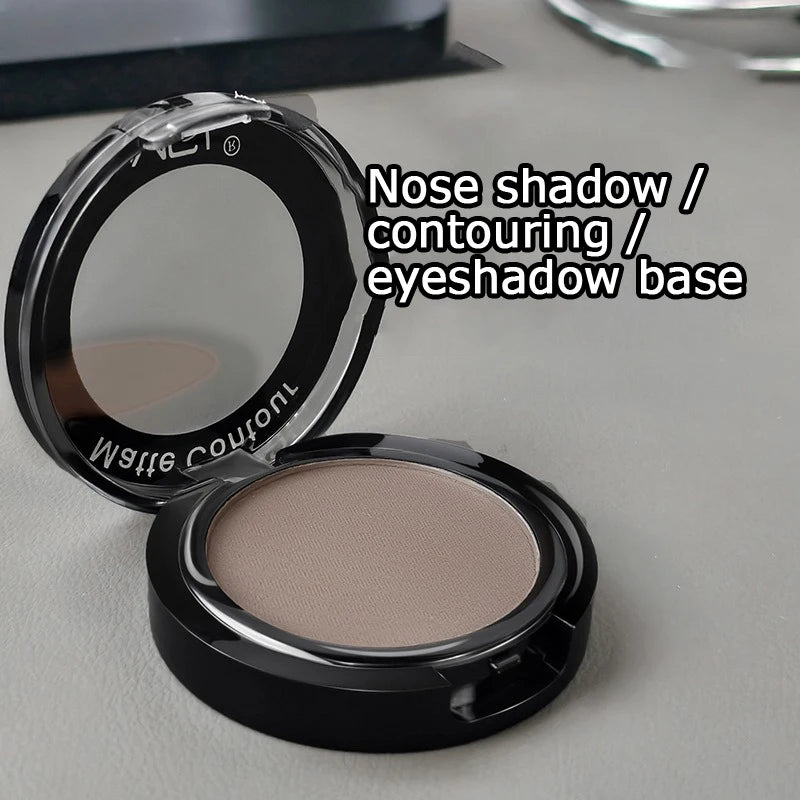 Matte Contour Palette – Waterproof Bronzer & Highlighter Powder Contour Palette SWANS 02 shading powder