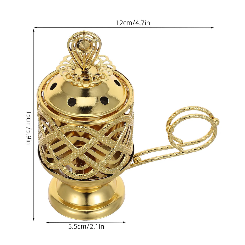 Arabic Bakhoor Incense Burner – Vintage Metal Charcoal Holder Incense Burner SWANS