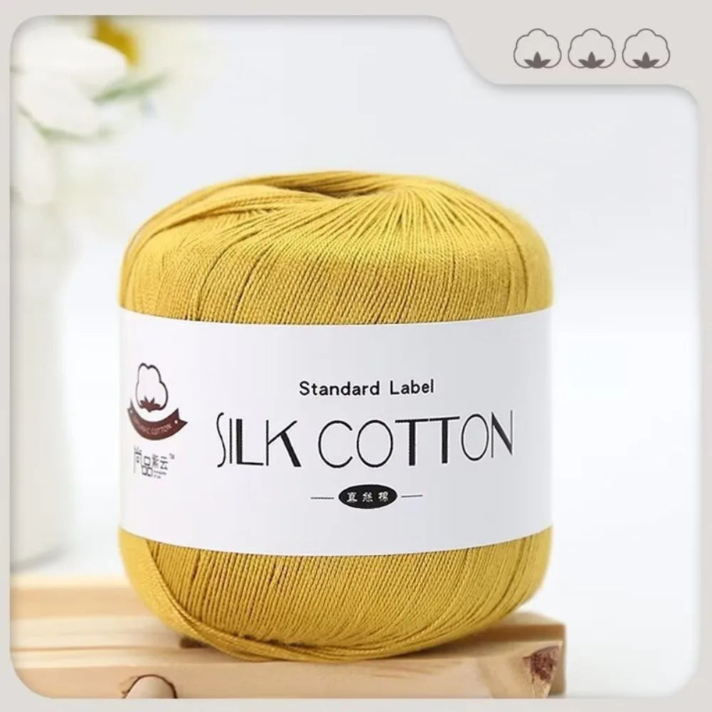 Milk Cotton Silk Yarn 50g – Soft DIY Crochet & Knitting Yarn Crochet Knitting Yarn SWANS 14