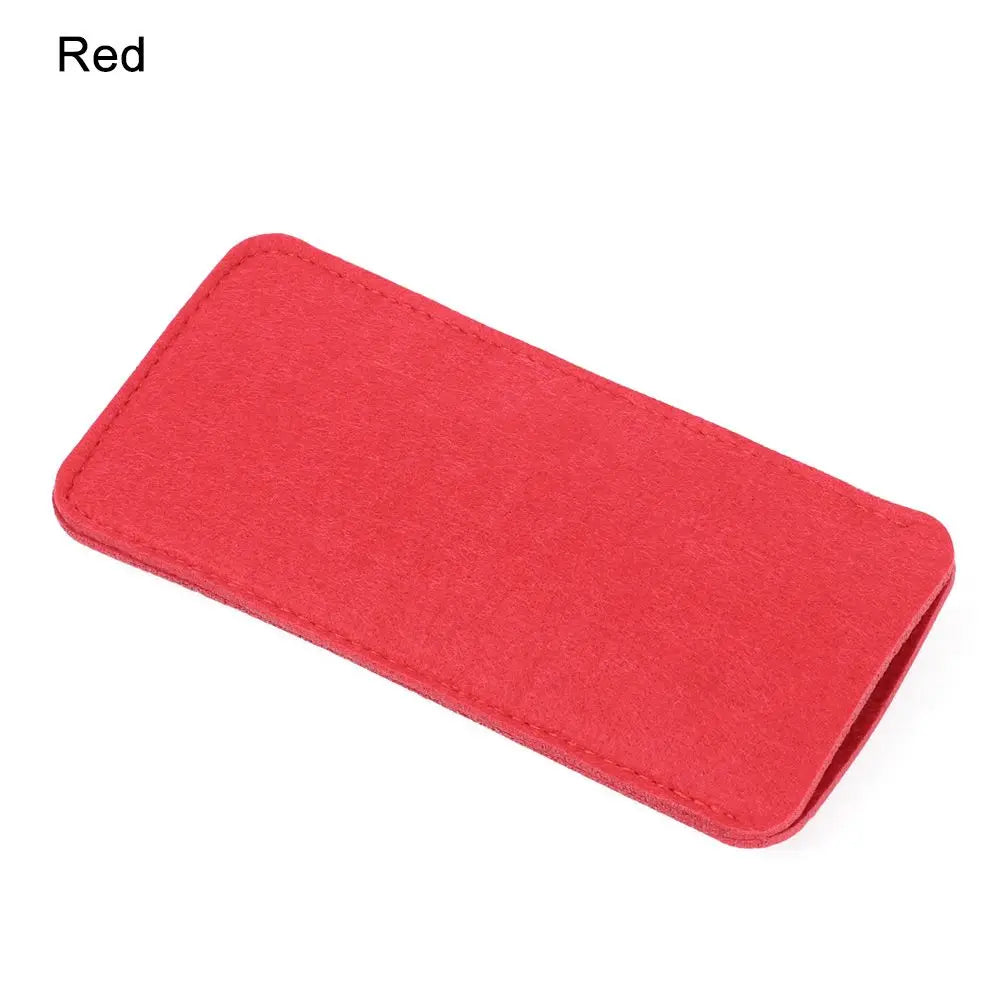 Soft Felt Glasses Case – Portable Eyewear Sleeve Pouch Eyewear Sleeve Case SWANS red