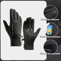 SWANS Winter Cycling Gloves Touchscreen Waterproof Windproof Winter Cycling Gloves SWANS Black XL