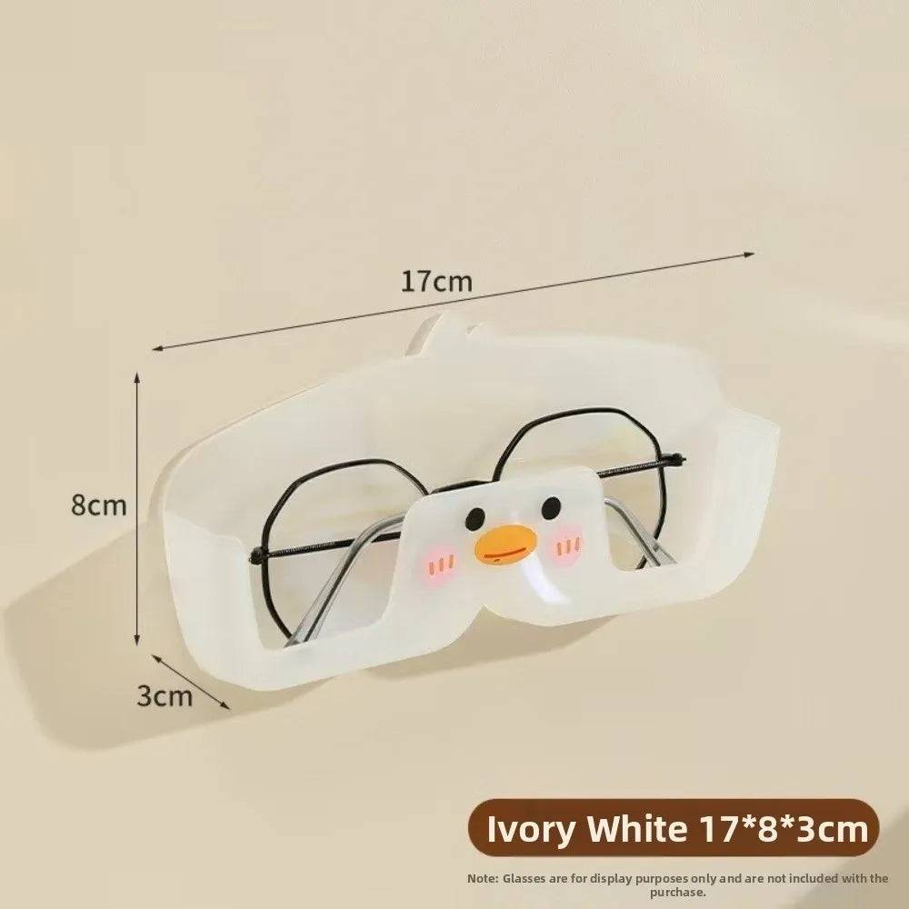 Wall Mounted Punch-Free Glasses & Sunglasses Display Holder Glasses Display Holder SWANS White
