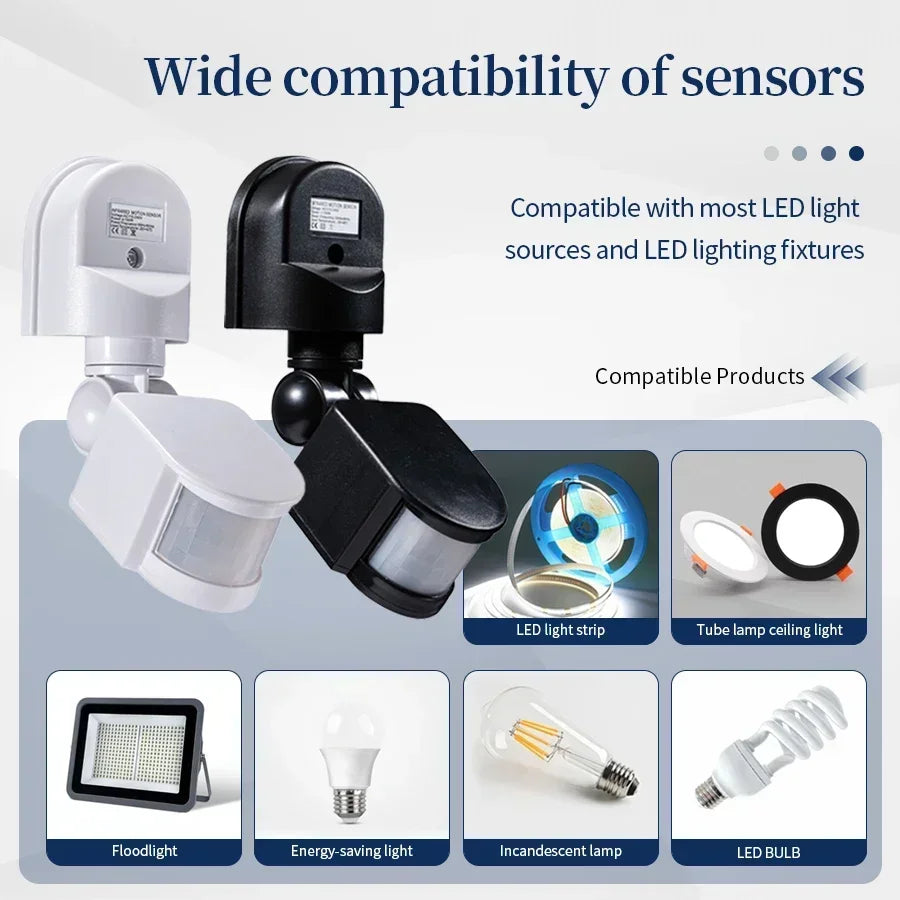 PIR Motion Sensor Switch 110V–240V 12V Adjustable – GGBEE Motion Sensor Switch SWANS