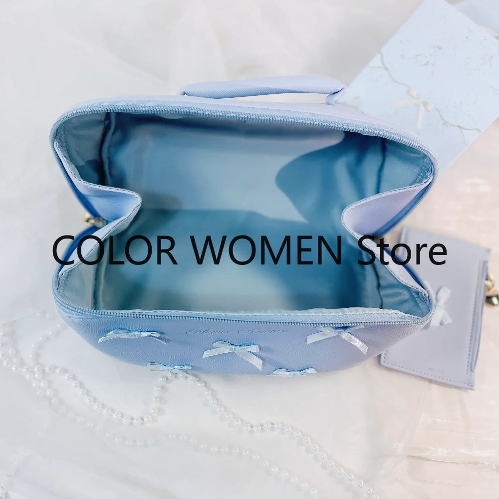 Flower Knows Genuine Leather Makeup Bag & Cosmetic Organizer Cosmetic Organizer Bag SWANS