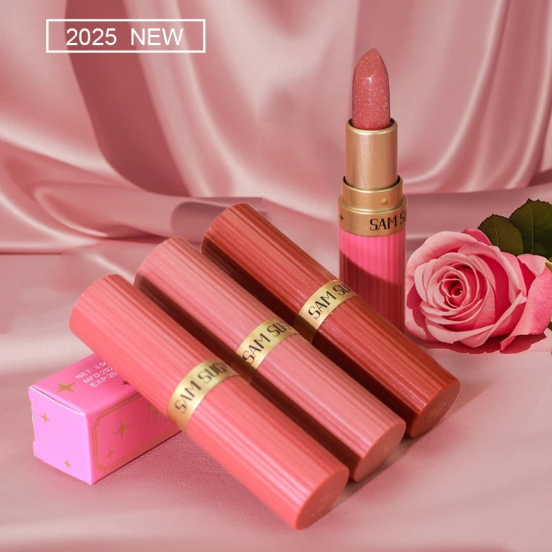Diamond Glitter Lipstick – Waterproof Moisturizing Metallic Lip Gloss Glitter Lipstick SWANS