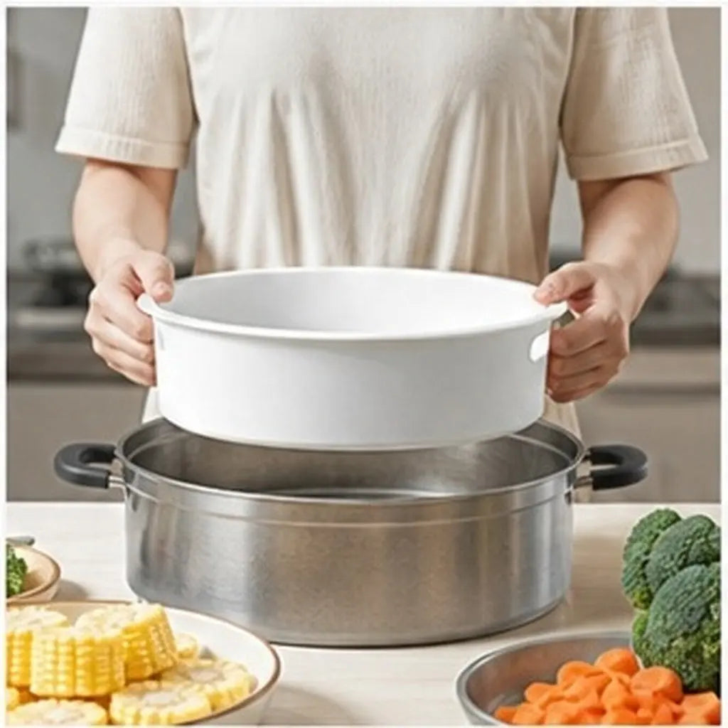 5L Stackable Steamer Basket – Dumplings, Dim Sum & Veggies Food Steamer Basket SWANS