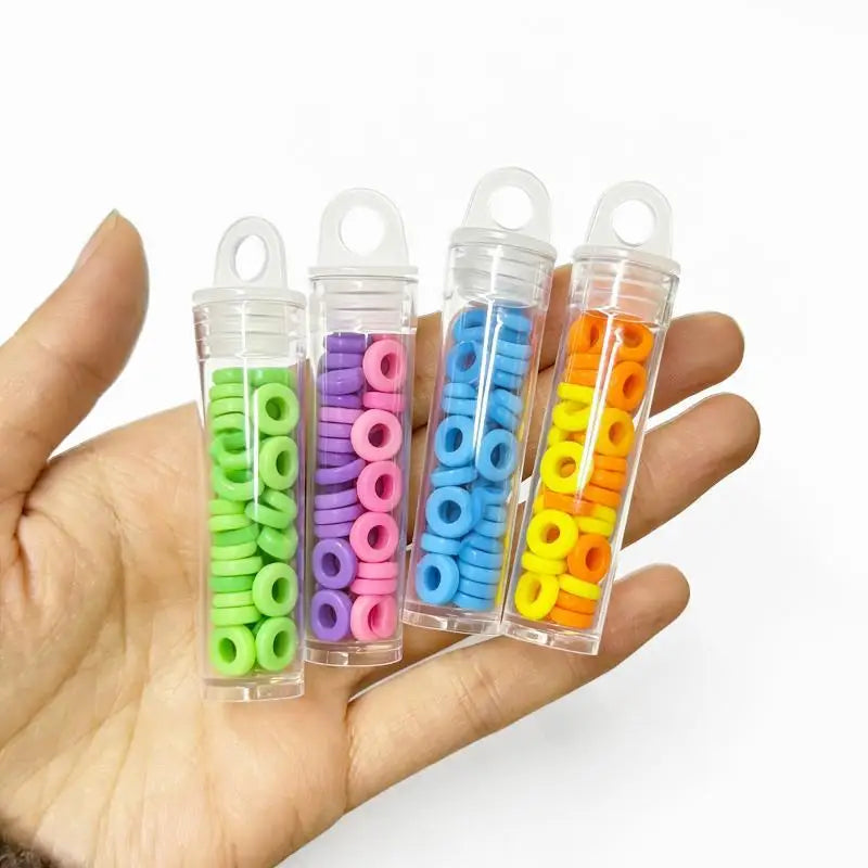 Clear Plastic Storage Tubes with Caps – 10-Pack Bead Organizers Craft Storage Tubes SWANS