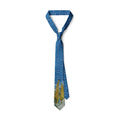 Arrow Tip Art Print Neck Tie | Famous Painting Design Unisex Art Print Necktie SWANS Blue
