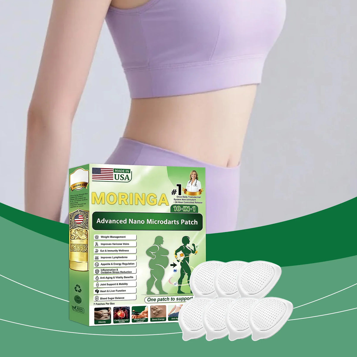 SWANS Moringa Body Care Patch – Breathable Skin-Friendly Patch Body Care Patch SWANS