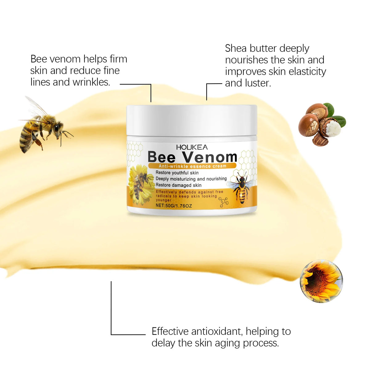 WEST MONTH Bee Venom Essence Cream & Facial Oil Set 50g Face Cream & Serum SWANS