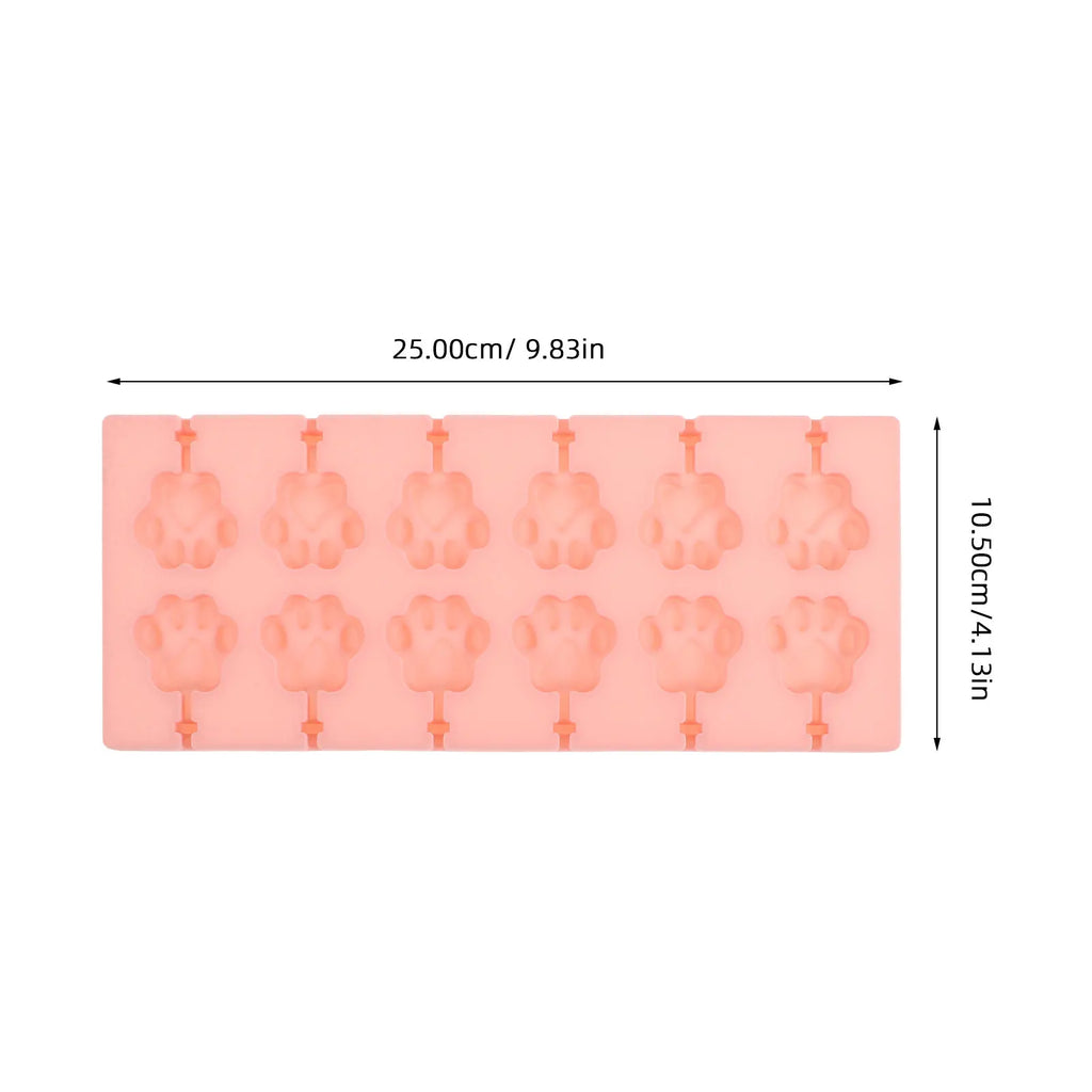 Paw Print Silicone Mold with Lid – Candy, Chocolate & Jelly Silicone Baking Mold SWANS