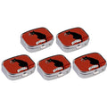 Funny Black Cat Metal Pill Box – 2-Grid Mini Travel Organizer Mini Pill Organizer SWANS 5pcs