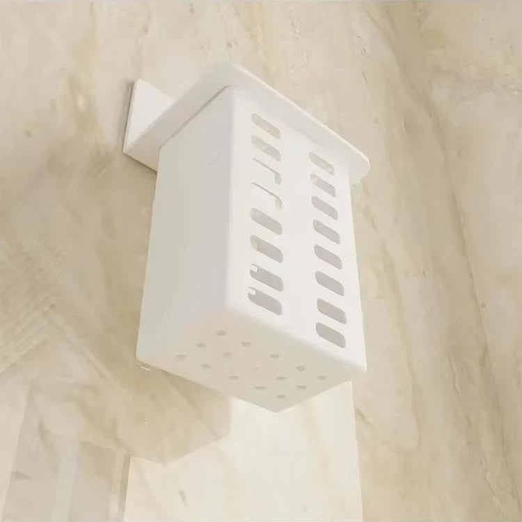 Wall Mounted Storage Box – Kitchen & Bathroom Organizer Wall Storage Organizer SWANS white 1pc