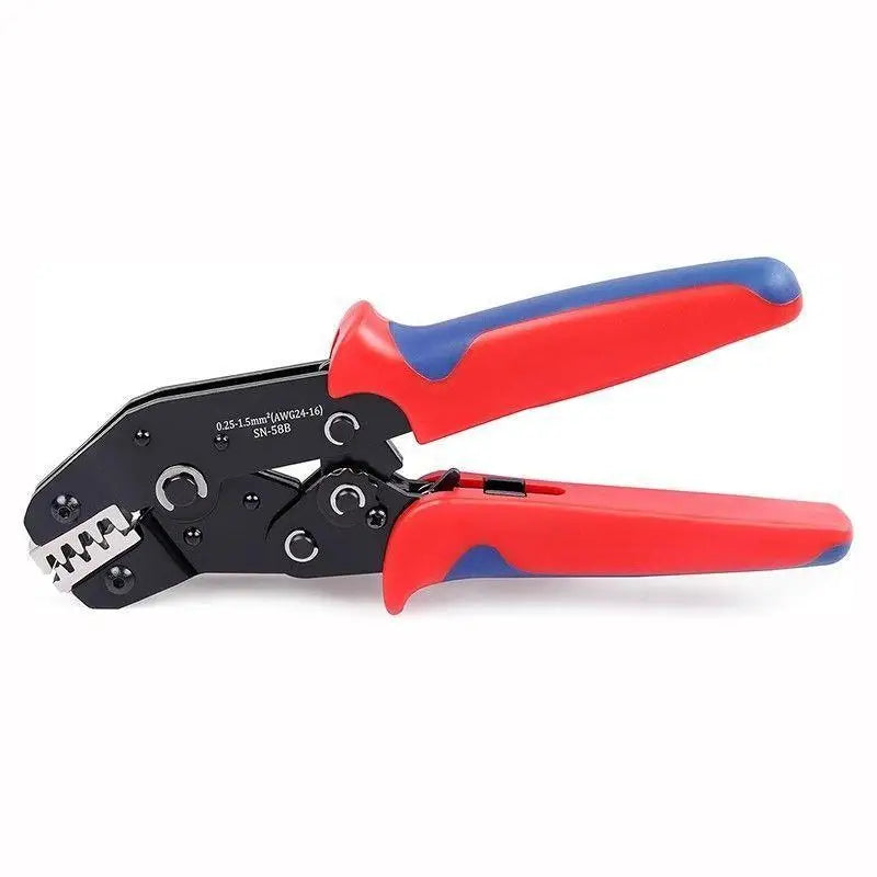 SN-58B Ratcheting Crimping Tool Set – JST Dupont MOLEX SATA Ratcheting Crimping Tool SWANS Red Blue
