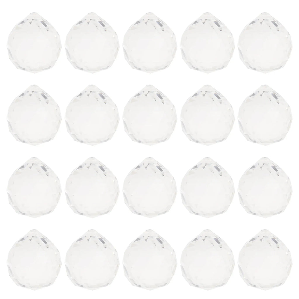 24-Pack Crystal Sun Catcher Prisms – Rainbow Window Décor Crystal Window Decor SWANS