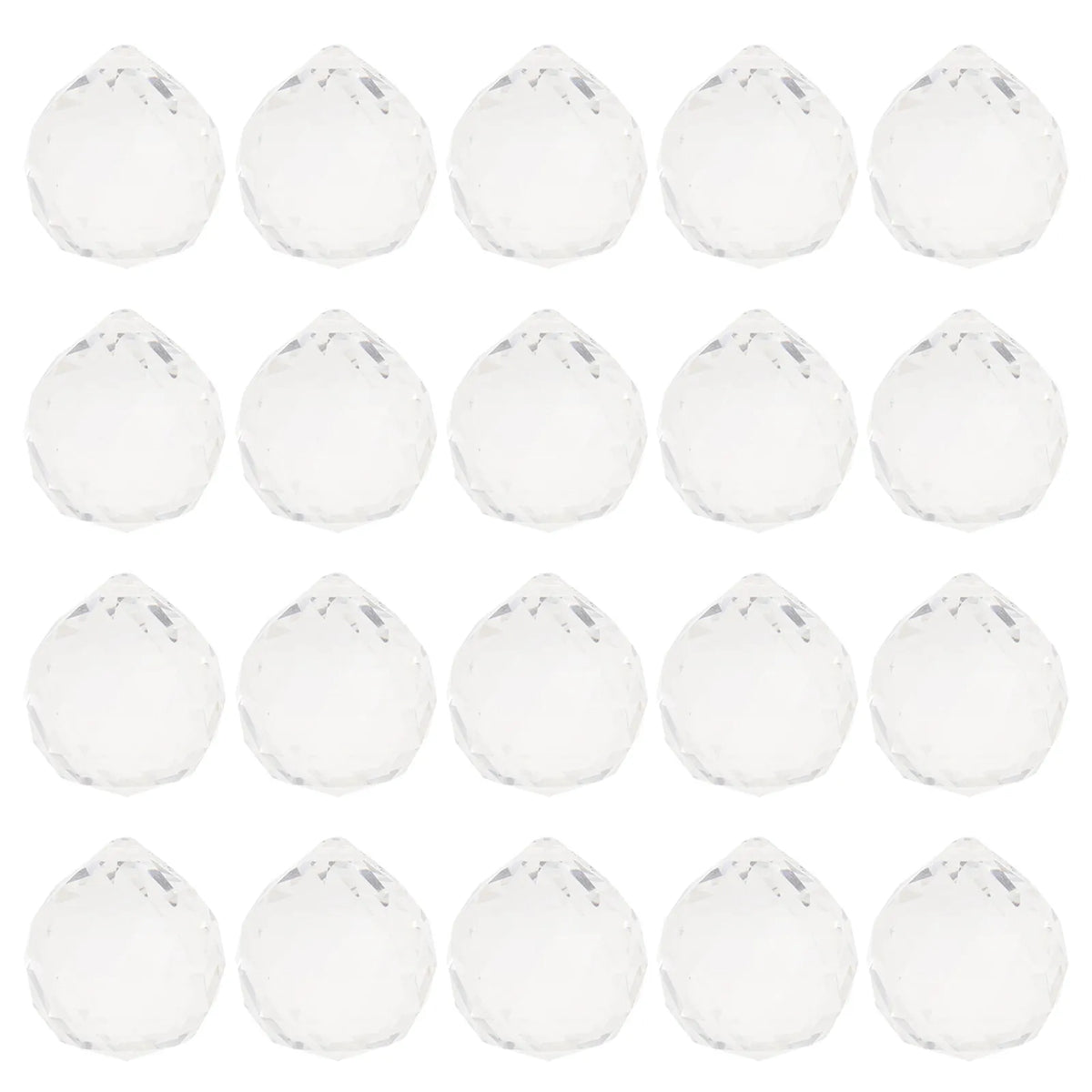 24-Pack Crystal Sun Catcher Prisms – Rainbow Window Décor Crystal Window Decor SWANS