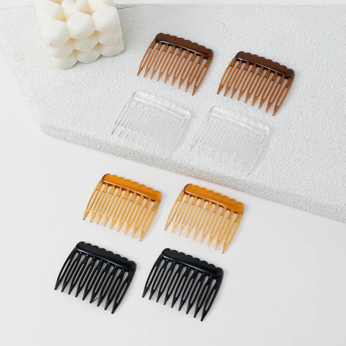 SWANS 8-Pack Plastic Hair Side Combs – Strong Hold Women Hair Side Combs SWANS