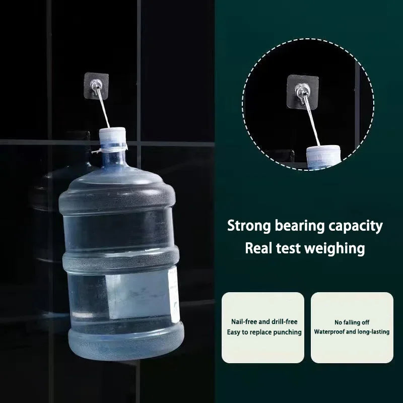 Self-Adhesive Screw Hooks – No-Drill Wall Hanging Stickers Adhesive Wall Hooks SWANS