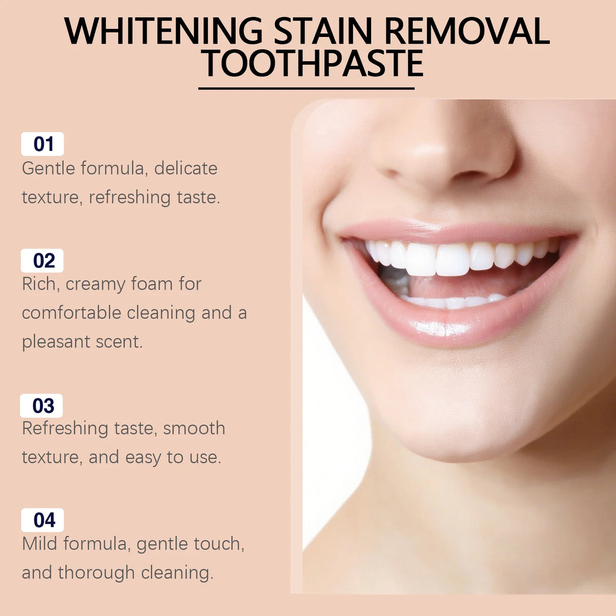 SWANS Whitening Toothpaste – Stain Removal & Gum Care 100g Whitening Toothpaste SWANS