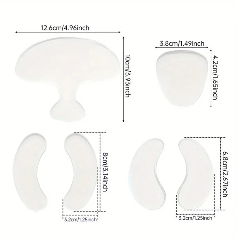 Silicone Gel Facial Patches – Forehead, Eye & Smile Lines Facial Skin Patches SWANS