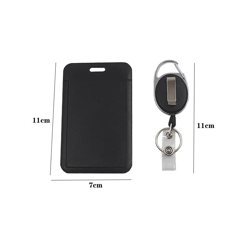 SWANS Retractable Lanyard ID Card Holder Hard Shell Set ID Card Holder SWANS