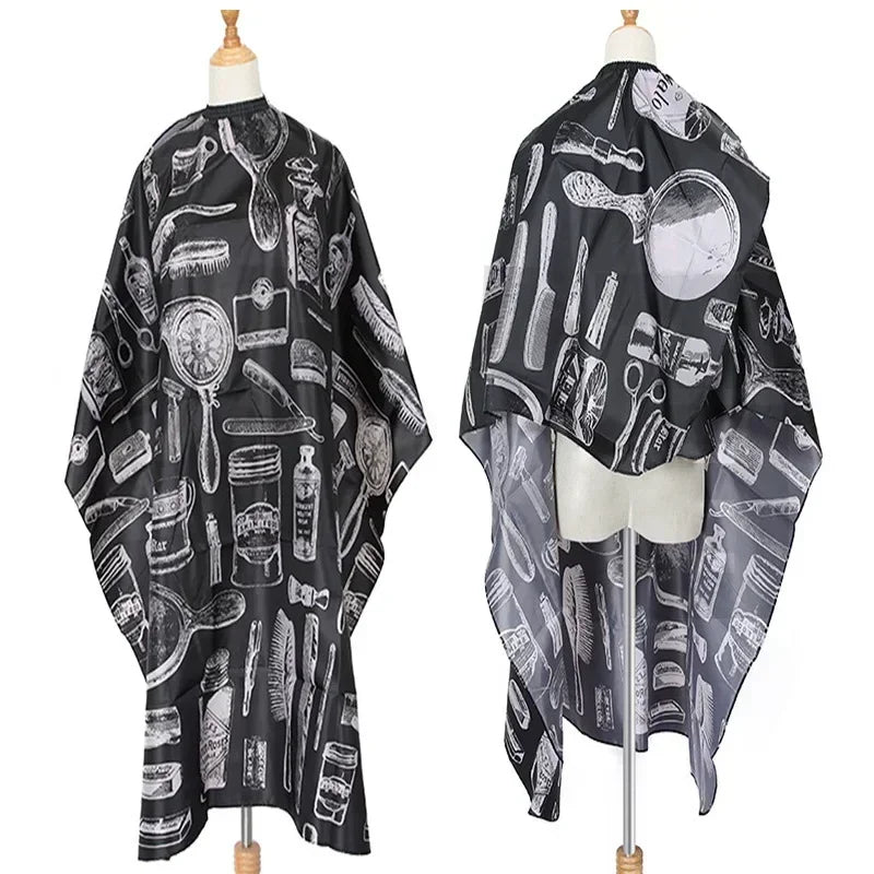 SWANS Waterproof Barber Cape – Pro Salon Haircut Gown Barber Haircut Cape SWANS