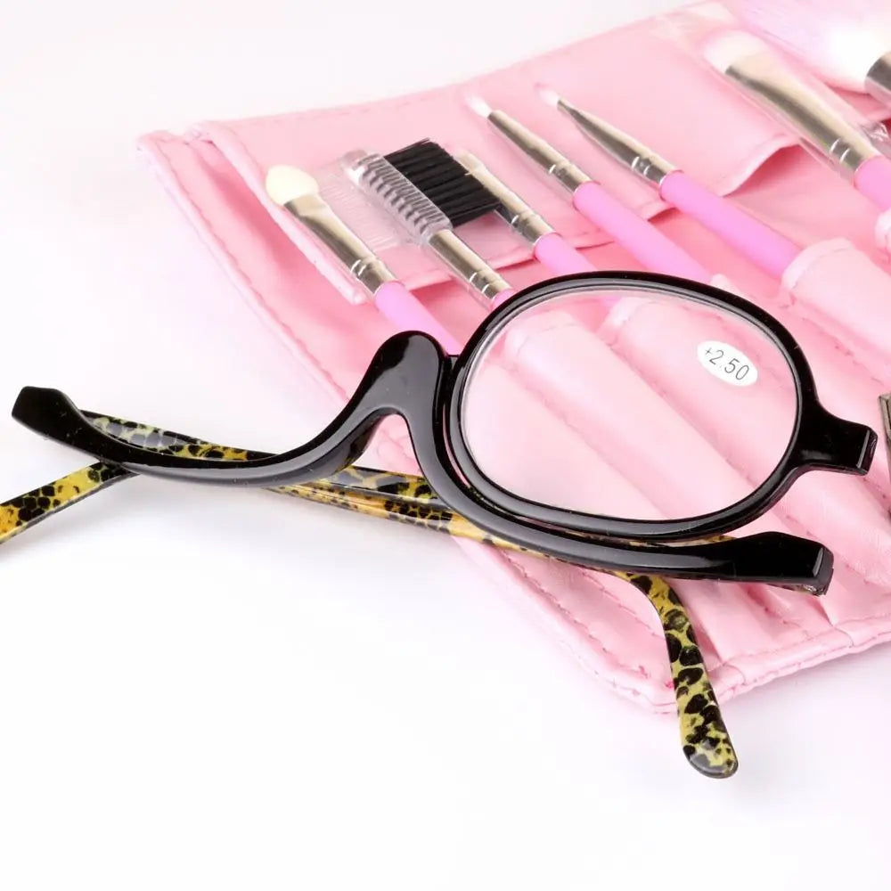 Rotating Flip Makeup Reading Glasses – Folding Magnifying Readers Makeup Reading Glasses SWANS