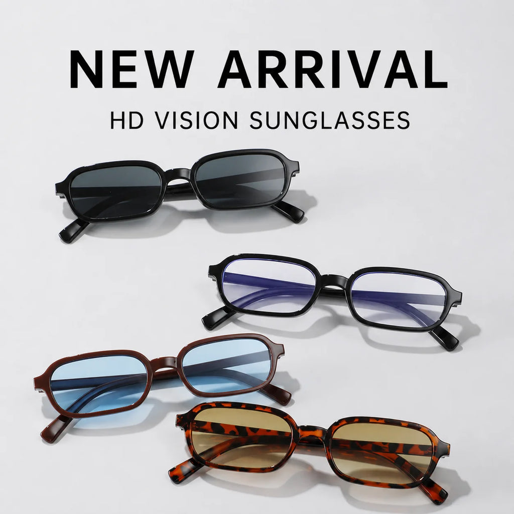 KLASSNUM Small Square Sunglasses Unisex UV400 PC Frame Square Frame Sunglasses SWANS