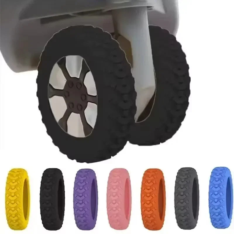 8-Pack Silicone Luggage Wheel Covers – Universal Caster Protectors Luggage Wheel Covers SWANS