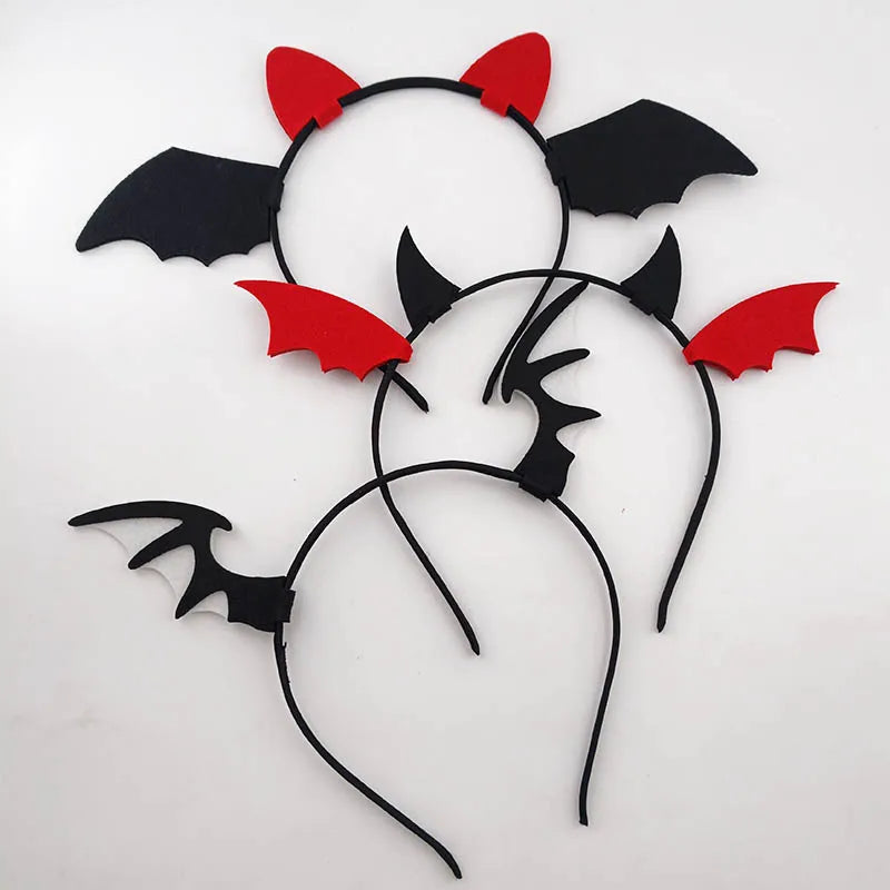 Halloween Bat Spider Devil Wing Headband – Non-Slip Hair Hoop Party Hair Headband SWANS