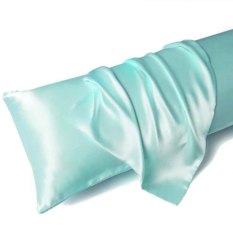 SWANS Satin Pillowcase Pair – Soft, Breathable Envelope Close Satin Pillowcase SWANS blue 1 Pair 2pcs