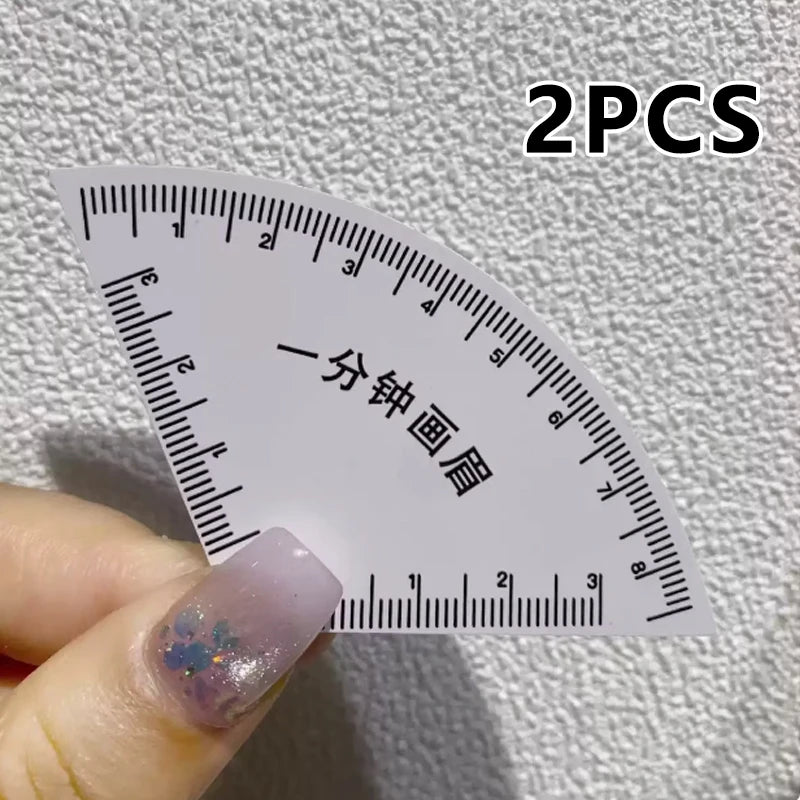 Brow Shaping Stencil – Eyebrow Template Ruler Tool Eyebrow Stencil Tool SWANS 2pcs