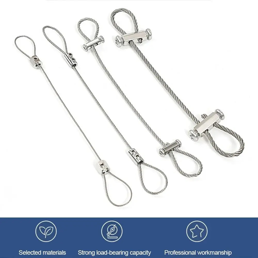 Adjustable Stainless Steel Wire Rope Locking Suspension Lanyard Wire Rope Lanyard SWANS