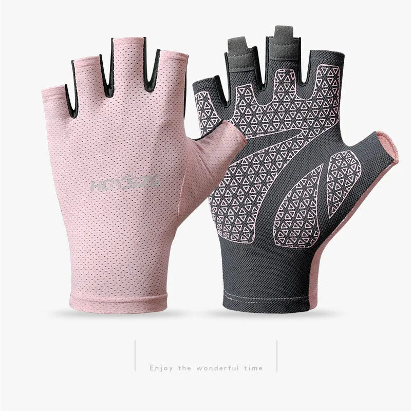 SWANS Unisex Fingerless Gloves – Cycling, Gym & Outdoor Fingerless Sport Gloves SWANS Pink M