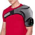 Electric Heated Shoulder Massage Belt – Warming Shawl | SWANS Shoulder Massage Belt SWANS Black and Gray