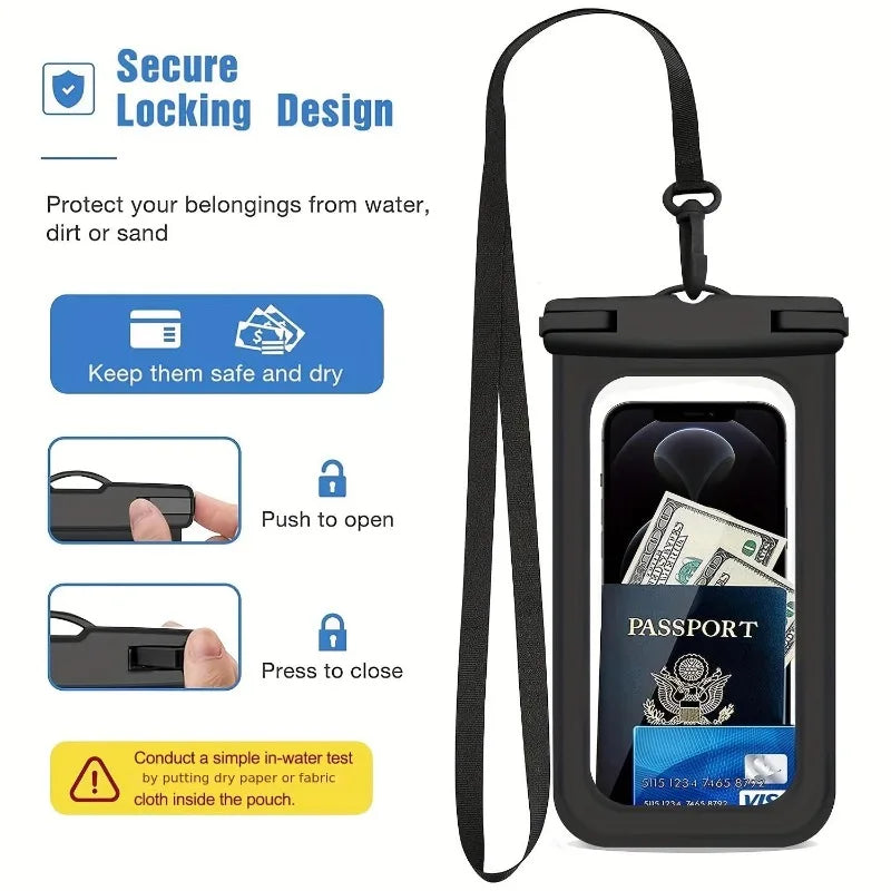 SWANS Waterproof Phone Bag – Swimming Diving Pouch Waterproof Phone Pouch SWANS