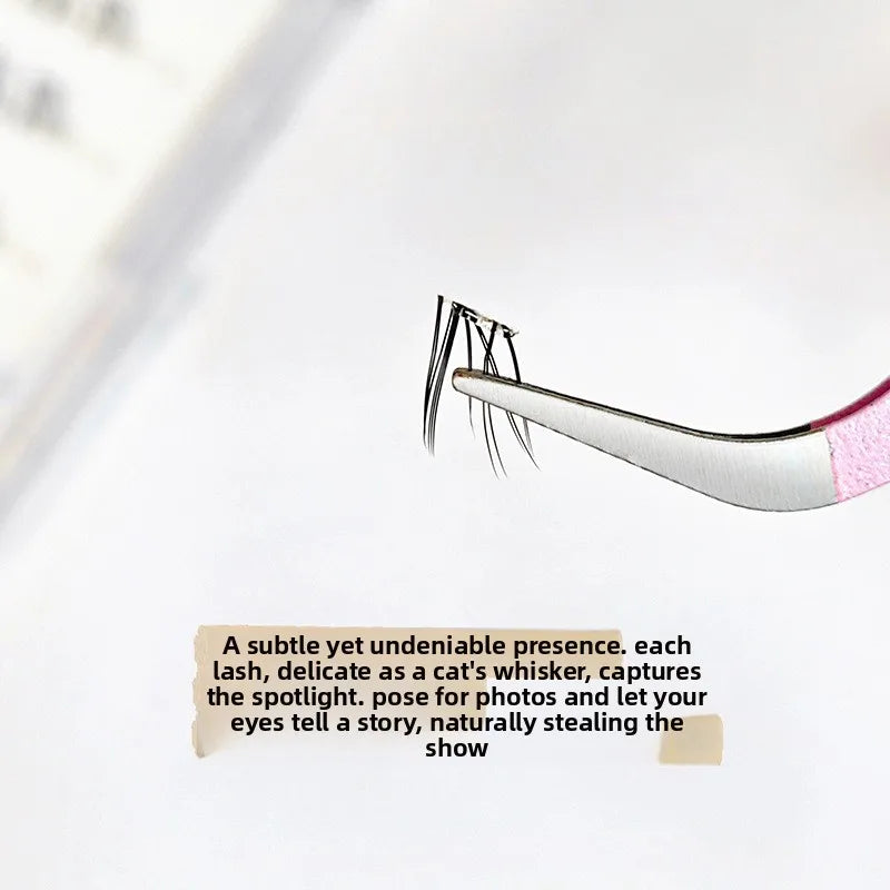No-Glue Cat Eye False Under Lashes – Natural Wispy Reusable False Eyelashes SWANS