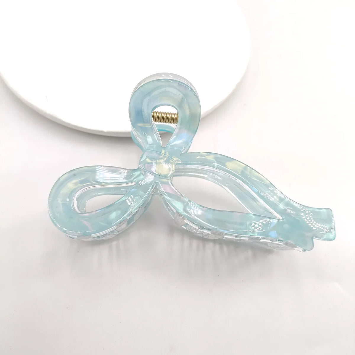 Women's Bow Hair Claw Clip – Acetate Luxury Headdress Bow Hair Claw Clip SWANS Green
