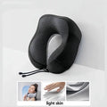 U-Shaped Memory Foam Travel Neck Pillow – Soft & Lightweight Travel Neck Pillow SWANS Black One Size