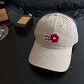 Women's Floral Embroidered Baseball Cap – Adjustable Cotton Hat Baseball Cap SWANS beige Adjustable